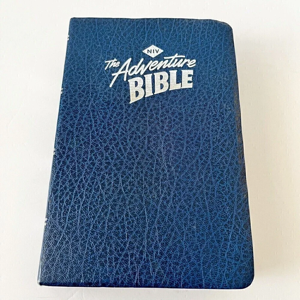 The Adventure Bible NIV Blue Faux Leather New International Zonderkidz Religion